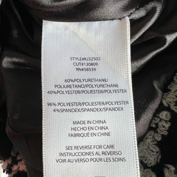 KUT from the Kloth Tweed Plaid Faux Leather Moto Jacket Women's Medium - Picture 10 of 12